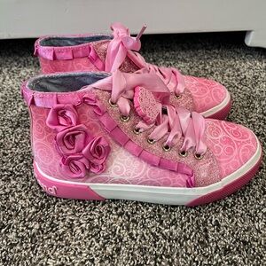 Kids Wicked Pink High-Top Glinda Shoes